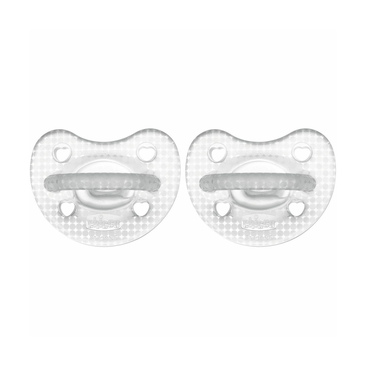 Пустушка Chicco PhysioForma Crystal силікон, від 2 до 6 місяців, прозора, 2 шт (73088.31)